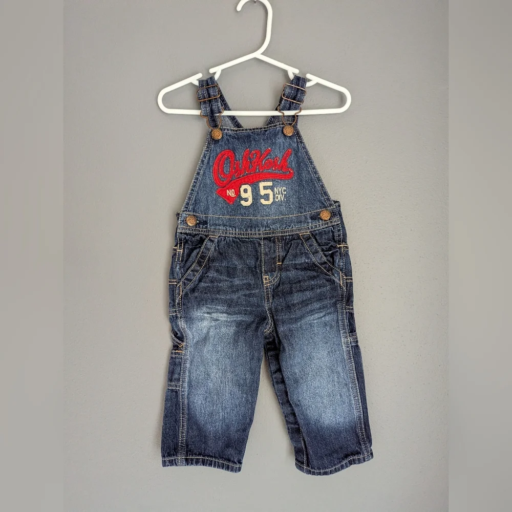 Oshkosh b'gosh dark denim overall size 12 months